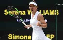 KẾT THÚC, Chung kết đơn nữ Wimbledon 2019: Serena Williams 0 - 2 Simona Halep (2/6, 2/6)