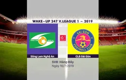 VIDEO Highlights: Sông Lam Nghệ An 2-2 CLB Sài Gòn (Vòng 16 Wake-up 247 V.League 1-2019)