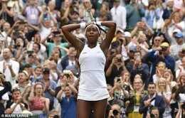 Hạ Venus Williams, tay vợt 15 tuổi Cori Gauff tiếp tục tạo "địa chấn" tại Wimbledon