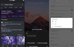 Google Assistant cập nhật chế độ nền tối mới