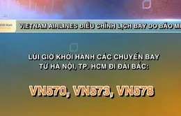 Vietnam Airlines điều chỉnh lịch bay do bão Mitag