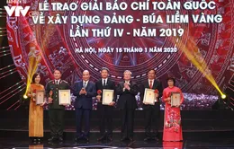 Đài Truyền hình Việt Nam vinh dự nhận giải A giải Búa liềm vàng lần thứ IV năm 2019