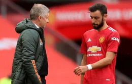 Bruno Fernandes lên tiếng về tin đồn mâu thuẫn với HLV Solskjaer