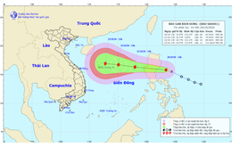 Bão số 8 di chuyển nhanh, mạnh lên khi vào Biển Đông