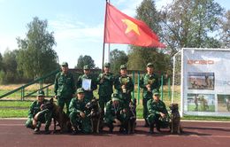 Hành trình chinh phục Army Games 2020 của đội HLV và chó nghiệp vụ Việt Nam