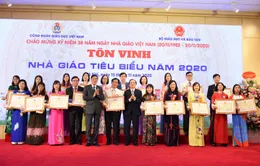 Tôn vinh 183 nhà giáo tiêu biểu năm 2020