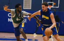 Klay Thompson gặp chấn thương trong lúc tập luyện