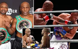 Tay đấm Mike Tyson hòa kịch tính ngày tái xuất