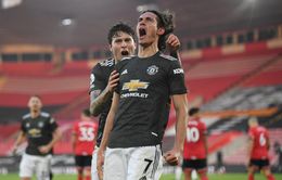 Southampton 2-3 Man Utd: Cavani lập cú đúp giúp M.U ngược dòng kịch tính