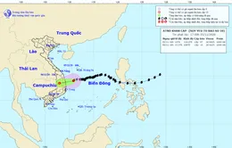 Bão số 10 đã suy yếu thành áp thấp nhiệt đới