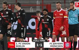 Chia điểm trên sân Union Berlin, Bayern Munich tạm giữ được ngôi đầu