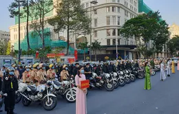 Công an Thành phố Hồ Chí Minh tổ chức ra quân trấn áp tội phạm dịp cận Tết