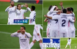 Eibar 1-3 Real Madrid: "Kền kền trắng" áp sát ngôi đầu với kình địch Atletico