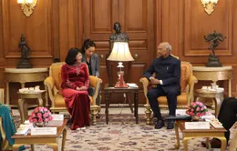 Phó Chủ tịch nước Đặng Thị Ngọc Thịnh hội kiến với Tổng thống Ấn Độ