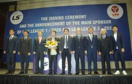 Ký kết nhà tài trợ chính Giải bóng đá LS V.League 1-2020 và LS V.League 2-2020