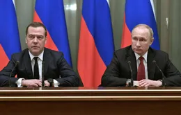 Tổng thống Nga Putin có quyết định quan trọng với cựu Thủ tướng Medvedev