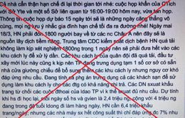 Xử lý 2 trường hợp tung tin đồn Hà Nội "vỡ trận"chống COVID-19