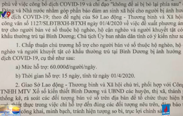 Hỗ trợ người bán vé số khó khăn ở Bình Dương