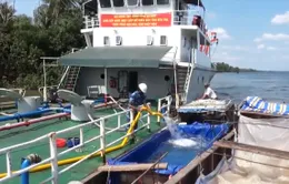 Tiếp tục đưa nước ngọt đến với người dân Bến Tre
