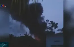 Cháy lớn ở xưởng gỗ tại Củ Chi, TP.HCM