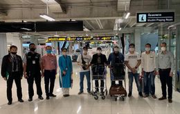 Đưa 7 công dân Việt Nam bị kẹt tại sân bay Suvarnabhumi (Thái Lan) về nước