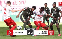 Cologne 2-2 Mainz 05: Hiệp 2 đầy kịch tính