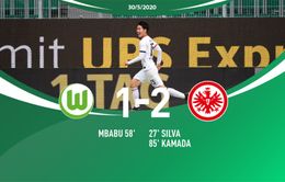 Wolfsburg 1-2 Frankfurt: Tiền vệ Nhật Bản sắm vai người hùng