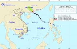 Bão số 1 trên biển Đông đã suy yếu thành áp thấp nhiệt đới