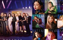 TWICE quyến rũ "chết người" trên tạp chí Harper's Bazaar