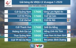 Lịch thi đấu và trực tiếp vòng 8 V.League 2020: CLB Viettel - CLB Hà Nội, Hoàng Anh Gia Lai - Hồng Lĩnh Hà Tĩnh