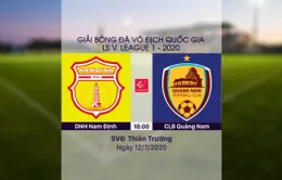 VIDEO Highlights: DNH Nam Định 1-0 CLB Quảng Nam (Vòng 9 LS V.League 1-2020)