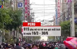 Hơn 900 phụ nữ và trẻ em gái Peru mất tích sau lệnh đóng cửa vì COVID-19