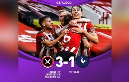 Sheffield 3-1 Tottenham: Kết quả bất ngờ, top 4 xa dần