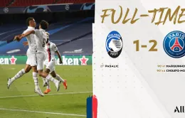 Kết quả Atalanta 1-2 PSG: Ngược dòng kịch tính, Neymar và đồng đội vào bán kết Champions League