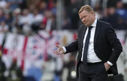 HLV Ronald Koeman chưa thể dẫn dắt Barcelona tại La Liga