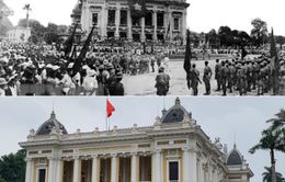 Ký ức lịch sử của mùa Thu 1945 ở Hà Nội qua những bức ảnh xưa và nay