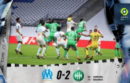 Đá bù VĐQG Pháp Ligue I: Marseille thất bại trước Saint-Etienne