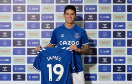 James Rodriguez chính thức gia nhập Everton