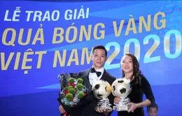 Văn Quyết và Huỳnh Như chia sẻ sau khi giành Quả bóng Vàng Việt Nam 2020