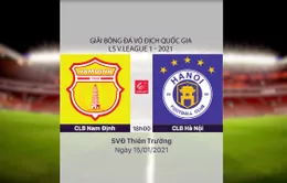 VIDEO Highlights: CLB Nam Định 3-0 CLB Hà Nội (Vòng 1 V.League 2021)