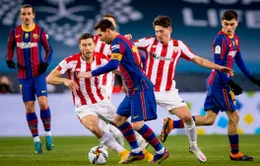 Barcelona thất bại trước Bilbao trong trận tranh Siêu cúp Tây Ban Nha