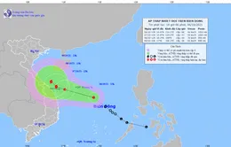 Áp thấp nhiệt đới di chuyển nhanh, cách quần đảo Hoàng Sa khoảng 330km