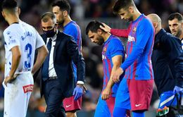 Barcelona nhận tin dữ về tiền đạo Sergio Aguero