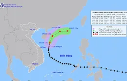 Bão số 9 suy yếu dần thành áp thấp nhiệt đới