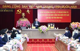 Chủ tịch Quốc hội làm việc với tỉnh Vĩnh Phúc