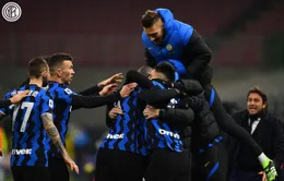 Inter Milan lên đầu bảng xếp hạng giải VĐQG Italia Serie A