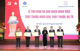 Trao tặng danh hiệu Thầy thuốc Nhân dân, Thầy thuốc Ưu tú