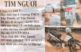 Công an phát thông báo tìm nữ sinh 14 tuổi mất liên lạc hơn nửa tháng