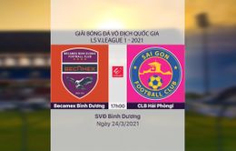 VIDEO Highlights: Becamex Bình Dương 1–0 CLB Sài Gòn (Vòng 5 LS V.League 1-2021)