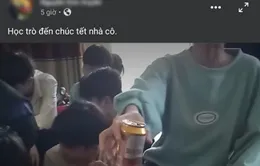 Xôn xao đoạn clip cô giáo cổ vũ học sinh lớp 9 uống bia
